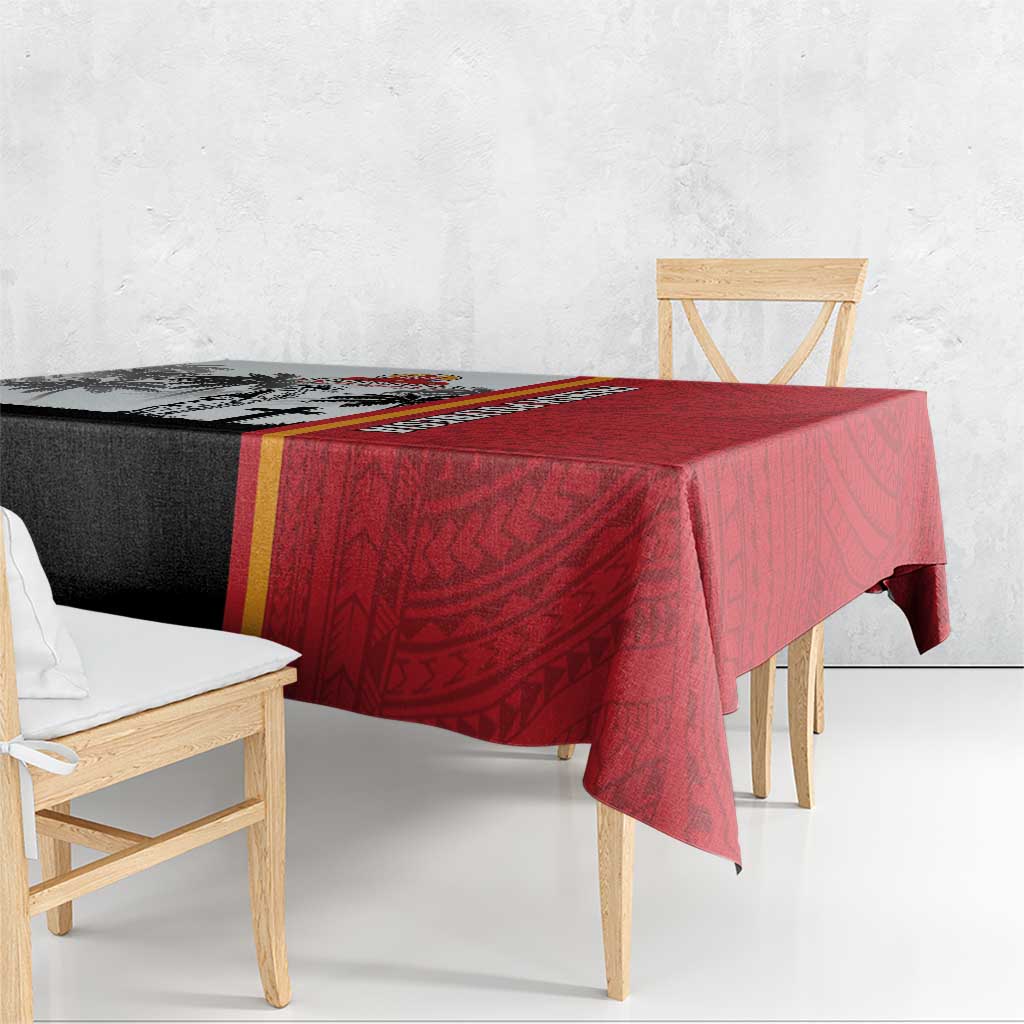 French Polynesia Armistice Day Tablecloth Lest We Forget Flag Style LT05 - Polynesian Pride