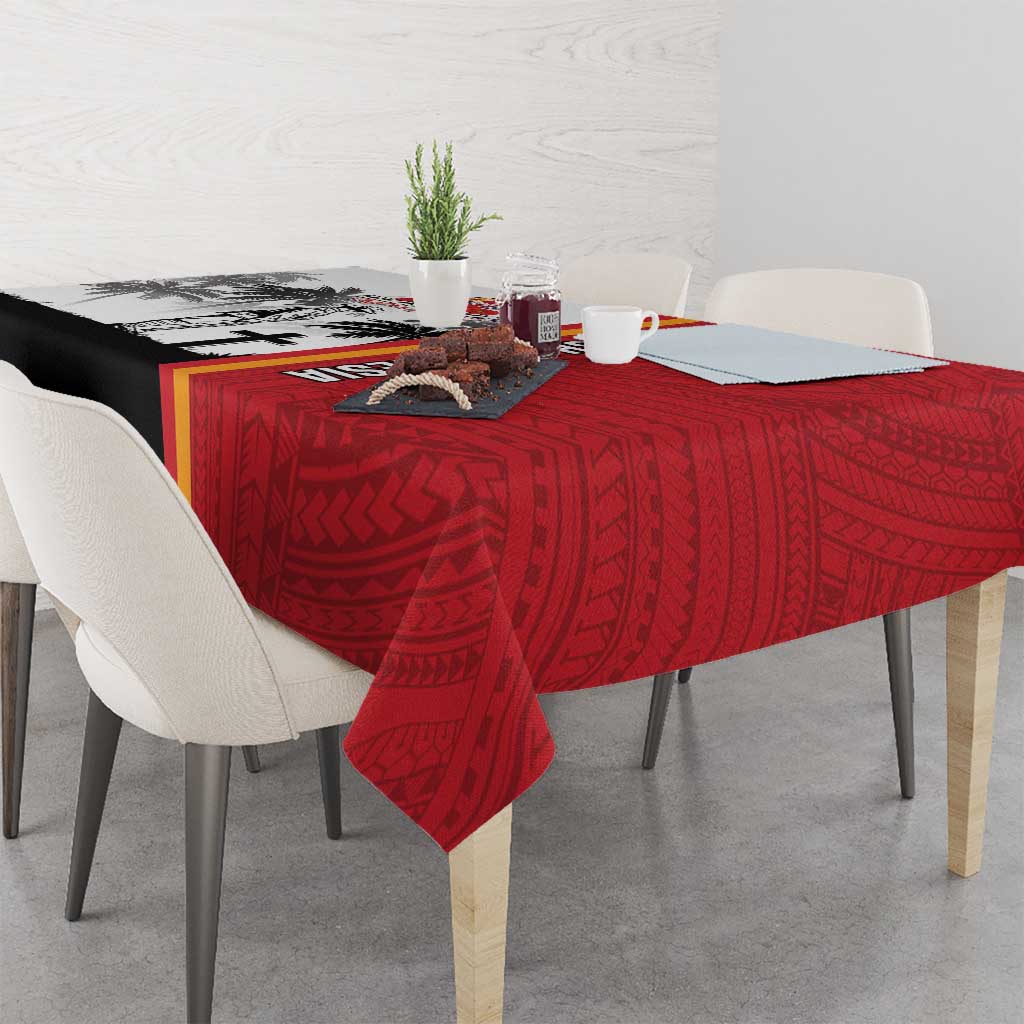French Polynesia Armistice Day Tablecloth Lest We Forget Flag Style LT05 - Polynesian Pride