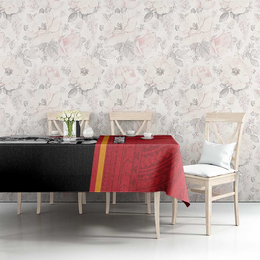 French Polynesia Armistice Day Tablecloth Lest We Forget Flag Style LT05 - Polynesian Pride