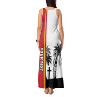 French Polynesia Armistice Day Tank Maxi Dress Lest We Forget Flag Style LT05 - Polynesian Pride
