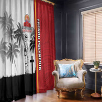 French Polynesia Armistice Day Window Curtain Lest We Forget Flag Style LT05 - Polynesian Pride