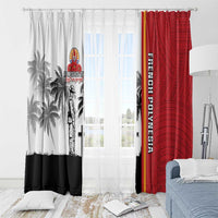 French Polynesia Armistice Day Window Curtain Lest We Forget Flag Style LT05 - Polynesian Pride