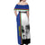 New Caledonia Armistice Day Off Shoulder Maxi Dress Lest We Forget Flag Style