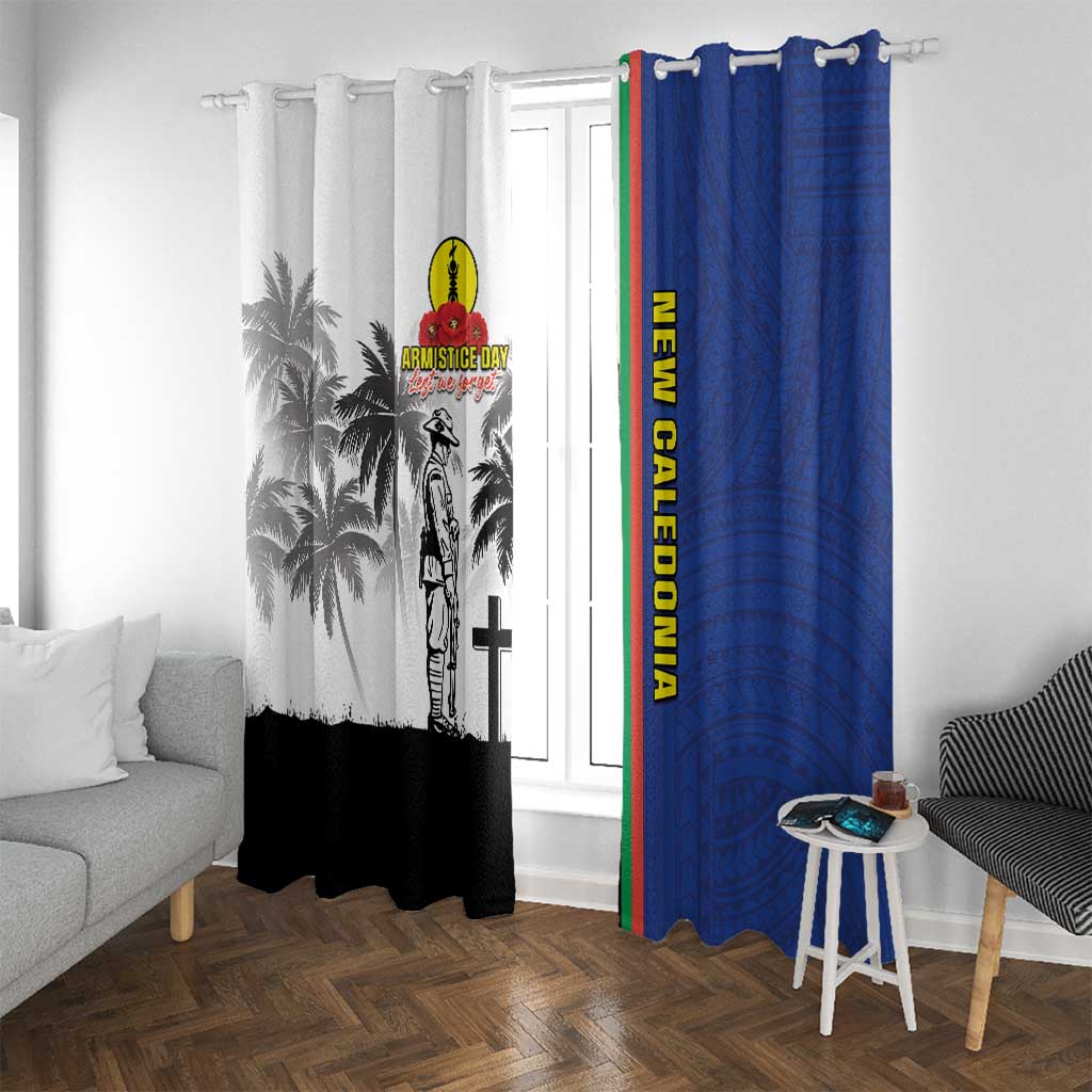 New Caledonia Armistice Day Window Curtain Lest We Forget Flag Style