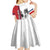 Wallis and Futuna Armistice Day Kid Short Sleeve Dress Lest We Forget Flag Style