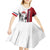 Wallis and Futuna Armistice Day Kid Short Sleeve Dress Lest We Forget Flag Style