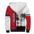 Wallis and Futuna Armistice Day Sherpa Hoodie Lest We Forget Flag Style