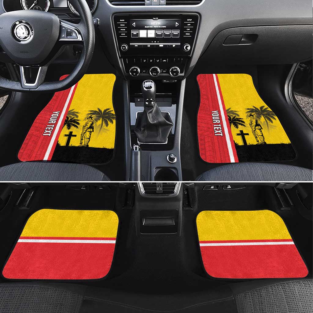 Marquesas Islands Armistice Day Car Mats Lest We Forget Flag Style