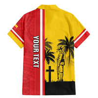 Marquesas Islands Armistice Day Family Matching Mermaid Dress and Hawaiian Shirt Lest We Forget Flag Style