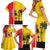 Marquesas Islands Armistice Day Family Matching Short Sleeve Bodycon Dress and Hawaiian Shirt Lest We Forget Flag Style