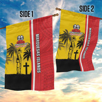 Marquesas Islands Armistice Day Garden Flag Lest We Forget Flag Style