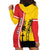 Marquesas Islands Armistice Day Hoodie Dress Lest We Forget Flag Style