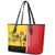 Marquesas Islands Armistice Day Leather Tote Bag Lest We Forget Flag Style