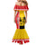 Marquesas Islands Armistice Day Mermaid Dress Lest We Forget Flag Style