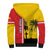 Marquesas Islands Armistice Day Sherpa Hoodie Lest We Forget Flag Style