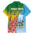 Personalised Malampa Fiji Day Hawaiian Shirt Tribal Pattern With Tropical Flowers - Polynesian Pride