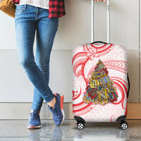 Happy Boxing Day Luggage Cover Polynesian Gift Boxes Christmas Tree LT05 - Polynesian Pride