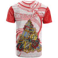 Personalized Happy Boxing Day T Shirt Polynesian Gift Boxes Christmas Tree LT05 - Polynesian Pride