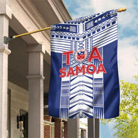 Rugby Toa Samoa Garden Flag Samoan Tatau Blue Version LT05 House Flag Blue - Polynesian Pride