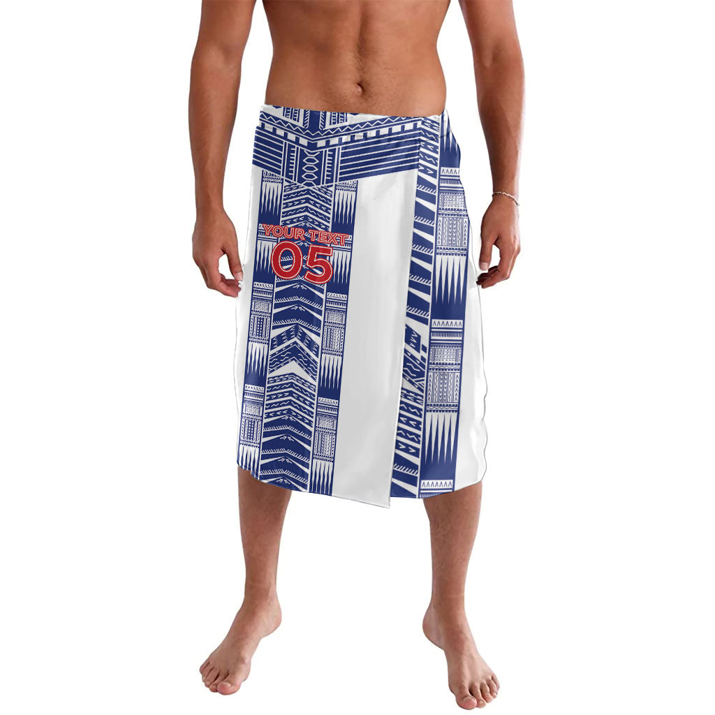 Custom Rugby Toa Samoa Lavalava Samoan Tatau White Version LT05 White - Polynesian Pride