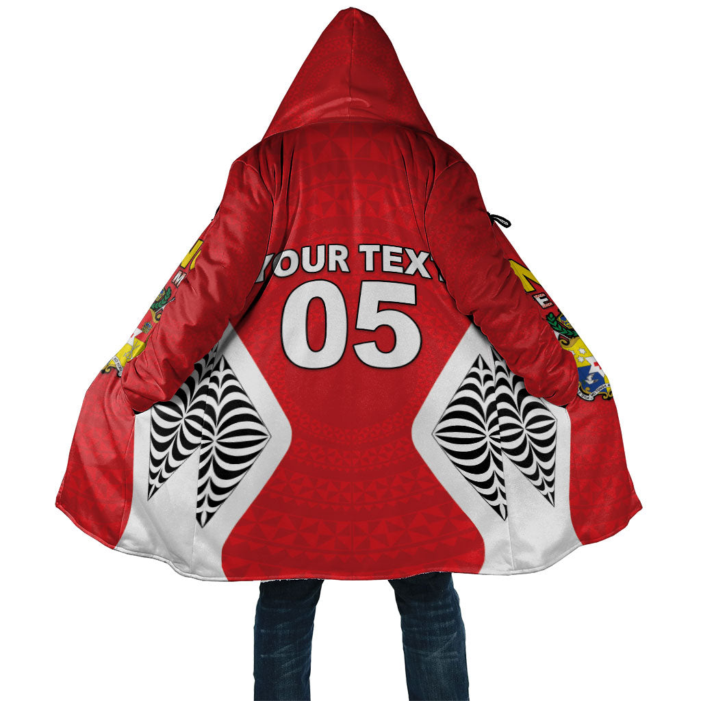 Custom 2026 Tonga Rugby XIII Cloak Sporty Style LT05 Unisex Red - Polynesian Pride