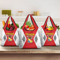 2026 Tonga Rugby XIII Grocery Bag Sporty Style LT05 3-pack One Size Red - Polynesian Pride