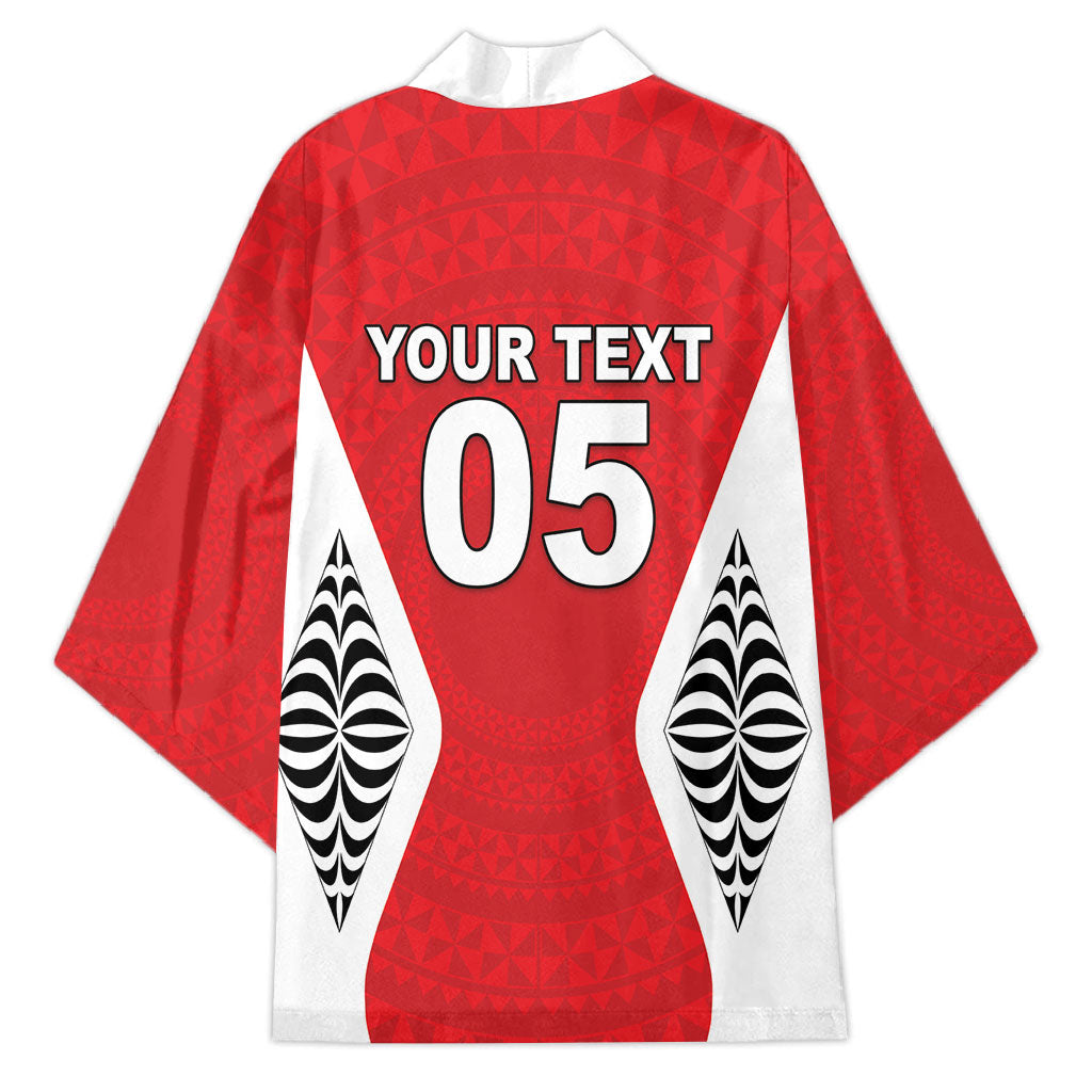 Custom 2026 Tonga Rugby XIII Kimono Sporty Style LT05 - Polynesian Pride