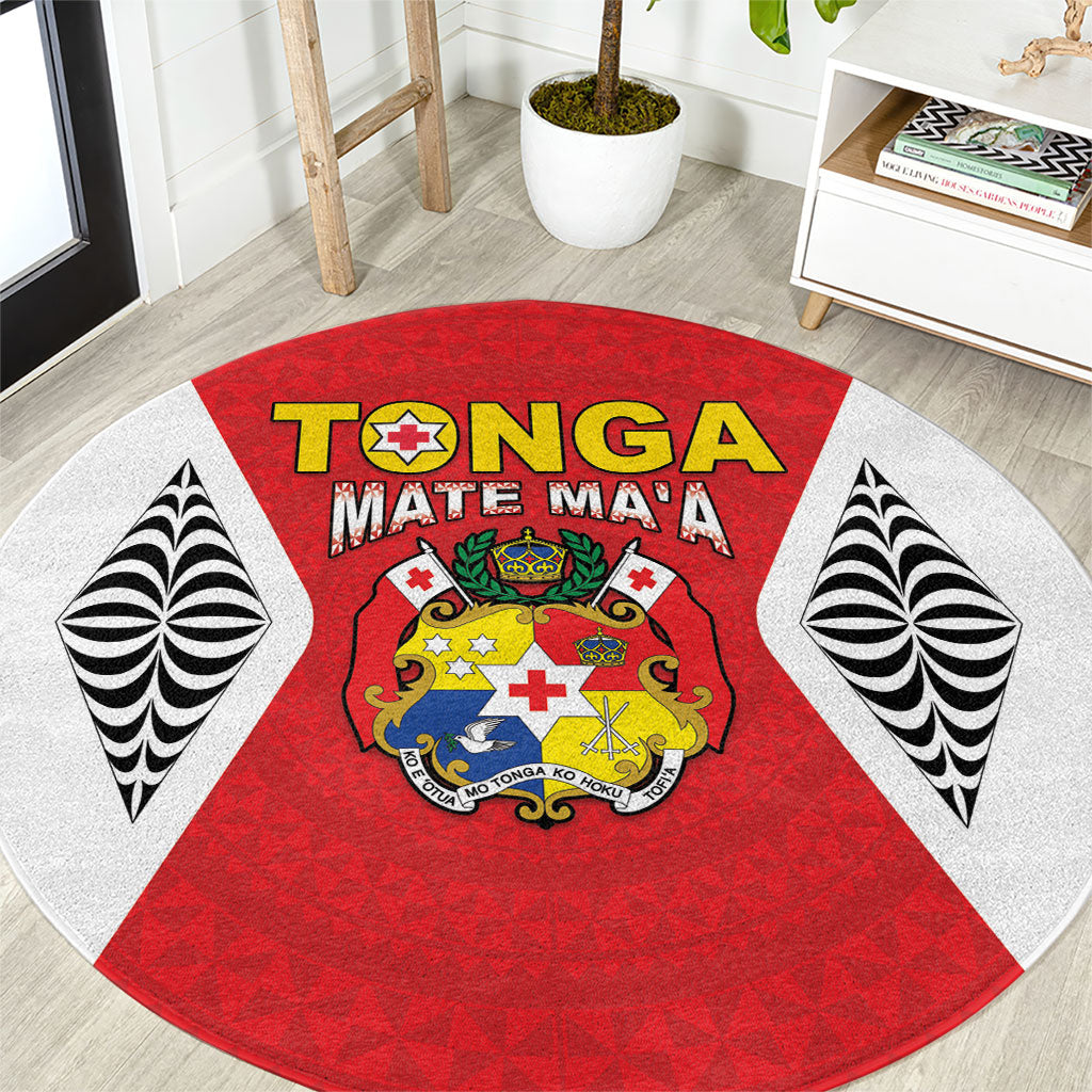 2026 Tonga Rugby XIII Round Carpet Sporty Style LT05 Red - Polynesian Pride