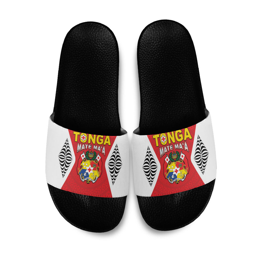 2026 Tonga Rugby XIII Slide Sandals Sporty Style LT05 Red - Polynesian Pride