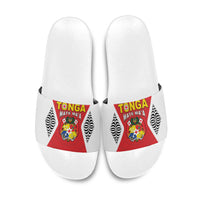 2026 Tonga Rugby XIII Slide Sandals Sporty Style LT05 Red - Polynesian Pride