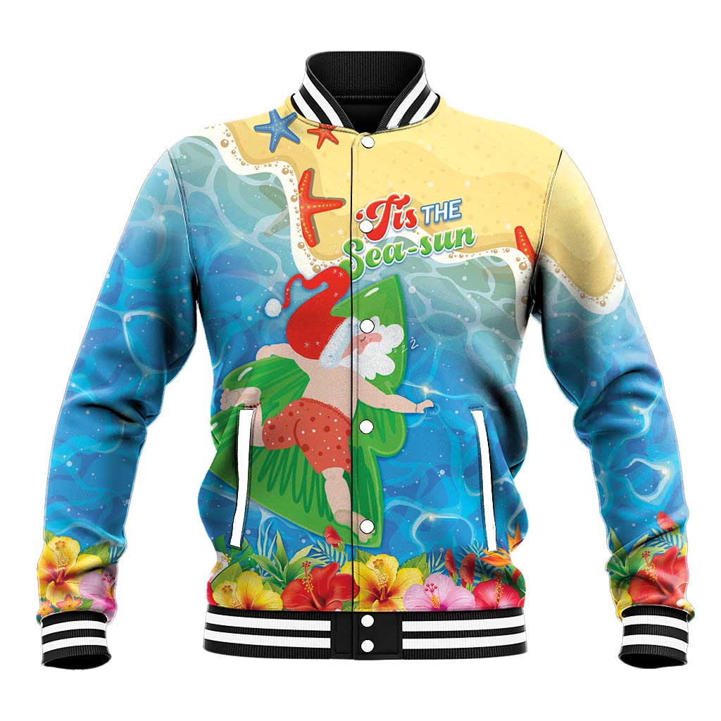 Christmas In Hawaii Baseball Jacket Tis The Sea Sun