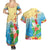 Christmas In Hawaii Couples Matching Summer Maxi Dress and Hawaiian Shirt Tis The Sea Sun