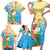 Christmas In Hawaii Family Matching Short Sleeve Bodycon Dress and Hawaiian Shirt Tis The Sea Sun