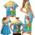 Christmas In Hawaii Family Matching Short Sleeve Bodycon Dress and Hawaiian Shirt Tis The Sea Sun