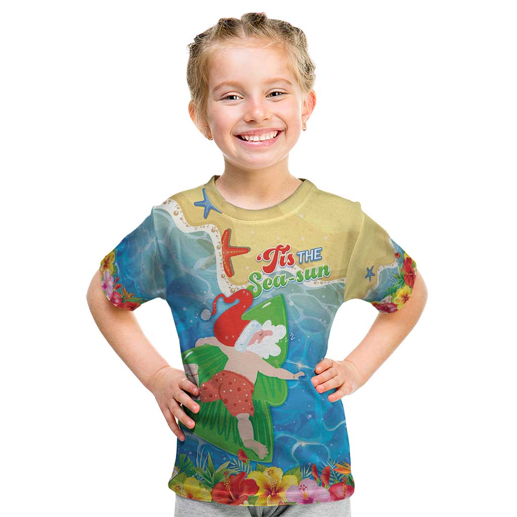 Christmas In Hawaii Kid T Shirt Tis The Sea Sun