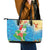 Christmas In Hawaii Leather Tote Bag Tis The Sea Sun