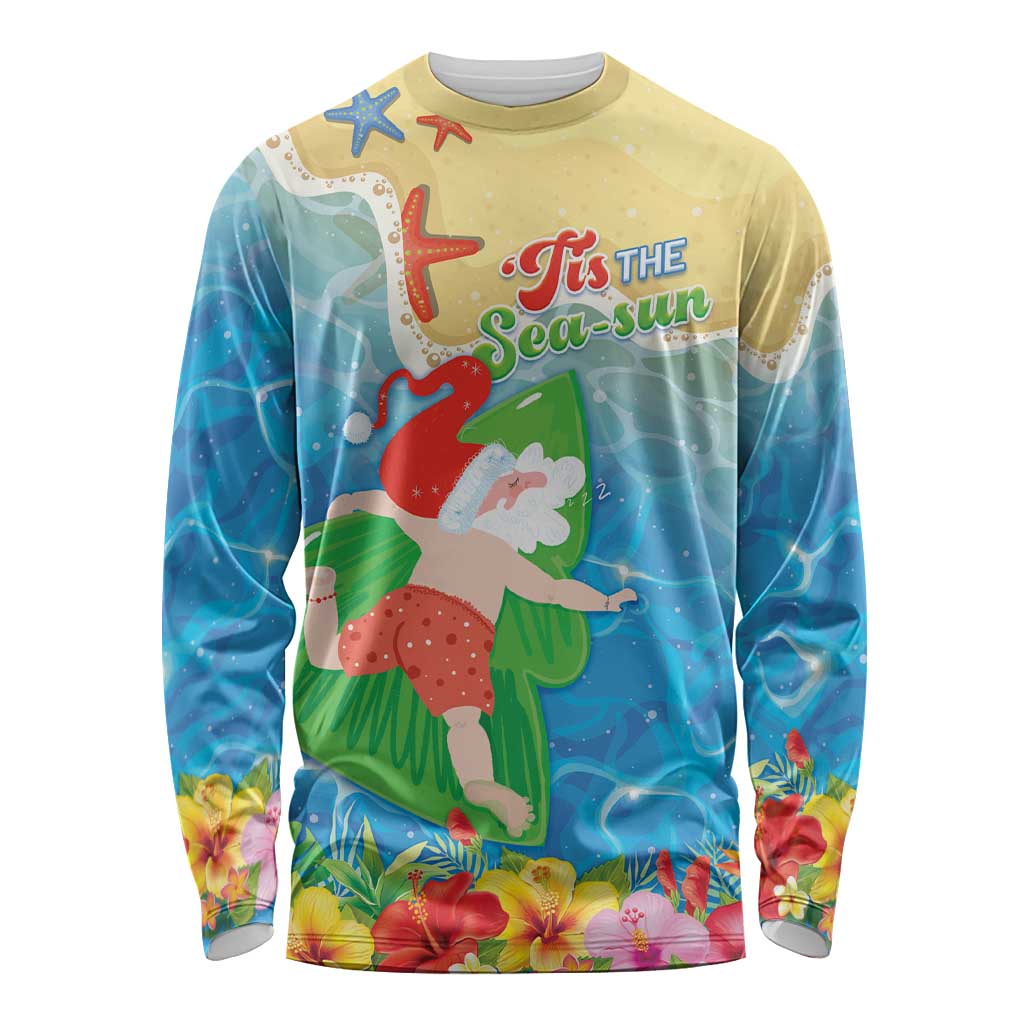 Christmas In Hawaii Long Sleeve Shirt Tis The Sea Sun