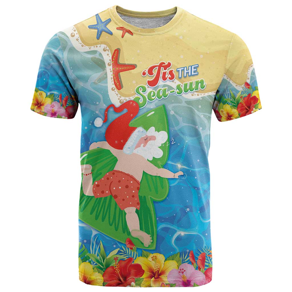 Christmas In Hawaii T Shirt Tis The Sea Sun