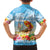 Personalised Hawaii Funny Thanksgiving Family Matching Off Shoulder Short Dress and Hawaiian Shirt Thankful From The Beach
