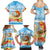 Personalised Hawaii Funny Thanksgiving Family Matching Summer Maxi Dress and Hawaiian Shirt Thankful From The Beach