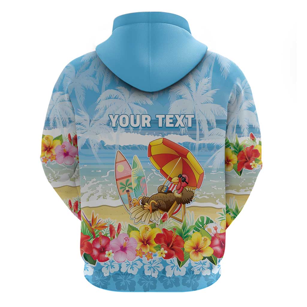 Personalised Hawaii Funny Thanksgiving Hoodie Thankful From The Beach