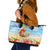 Hawaii Funny Thanksgiving Leather Tote Bag Thankful From The Beach