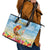 Hawaii Funny Thanksgiving Leather Tote Bag Thankful From The Beach