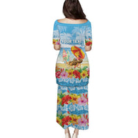 Personalised Hawaii Funny Thanksgiving Puletasi Thankful From The Beach LT05 - Polynesian Pride