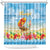 Hawaii Funny Thanksgiving Shower Curtain Thankful From The Beach