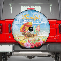 Hawaii Funny Thanksgiving Spare Tire Cover Thankful From The Beach