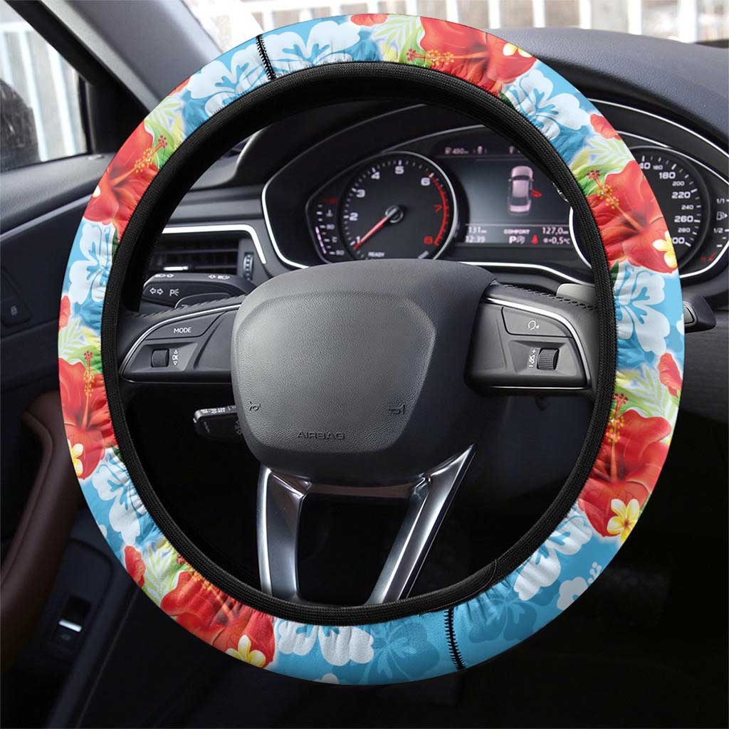 Hawaii Funny Thanksgiving Steering Wheel Cover Thankful From The Beach LT05 - Polynesian Pride