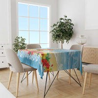 Hawaii Funny Thanksgiving Tablecloth Thankful From The Beach LT05 - Polynesian Pride