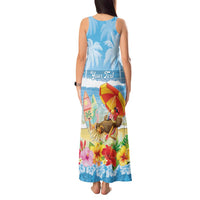 Personalised Hawaii Funny Thanksgiving Tank Maxi Dress Thankful From The Beach LT05 - Polynesian Pride