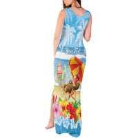 Personalised Hawaii Funny Thanksgiving Tank Maxi Dress Thankful From The Beach LT05 - Polynesian Pride